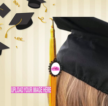Load image into Gallery viewer, Graduation Cap Picture Tassel Charm